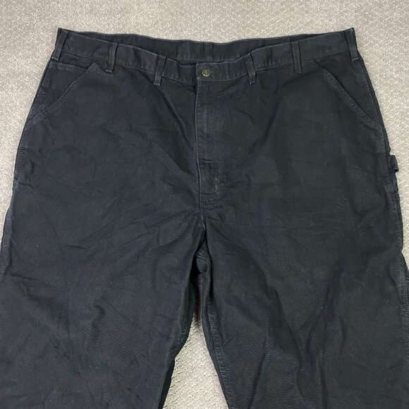 Carhartt Loose Fit Carpenter Pants Men's 50 x 30 Fits 49 x 29.5 Duck B11 BLK - Picture 2 of 14